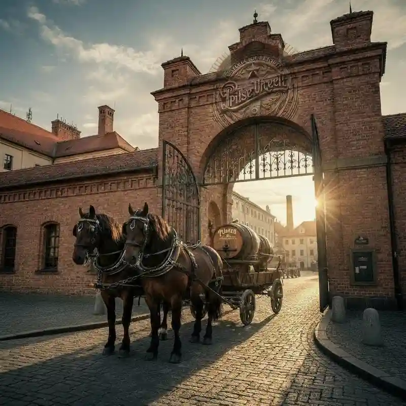 Historický povoz s koňmi